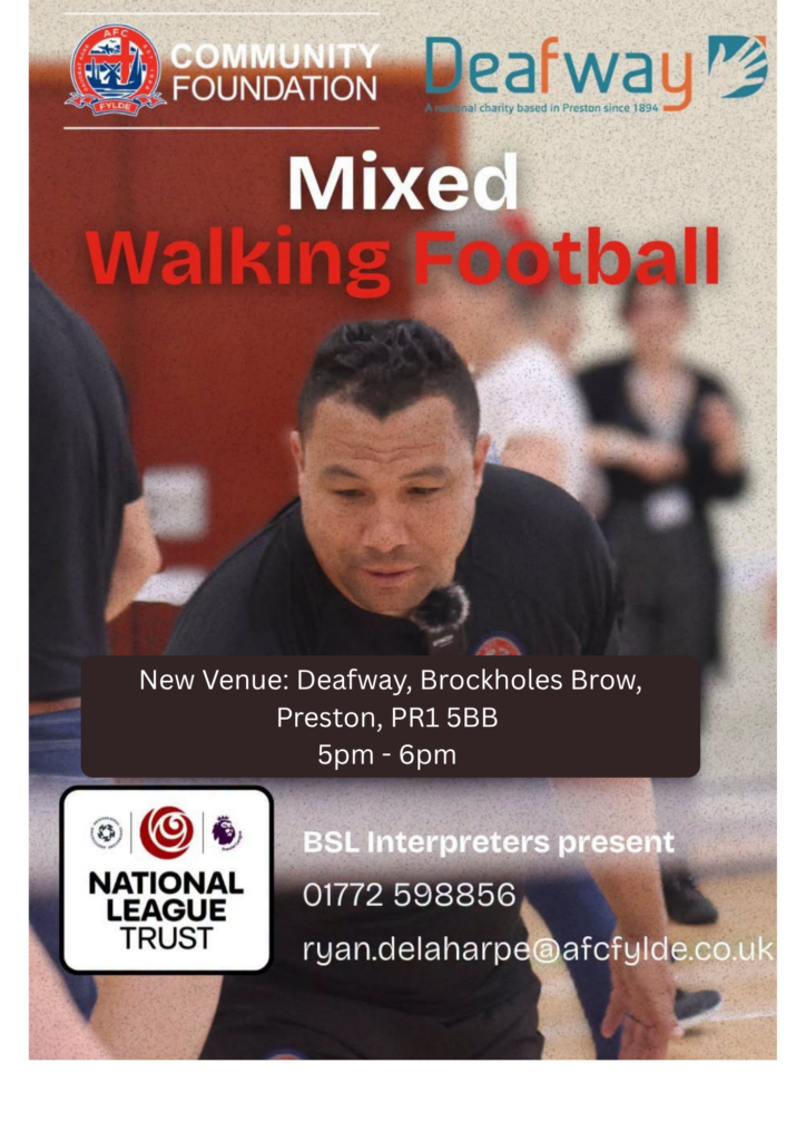 New Venue walking football
